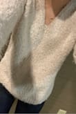 I love this sweater. It's my new favorite! It's sooo soft and cuddly. My husband says I'm like a teddy bear now. The only thing is it sheds a little the first hour or so of wearing it, but it goes away. Would totally buy again. - Elizabeth U.