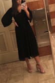 This is probably the most worn dress in my closet! Dress it up or dress it down, it's such a good staple to have! The fit, the material, the style, everything about it is amazing! Have it in the green color as well! - Nadiya K.