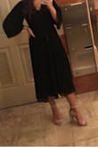 A comfortable shoe to wear but not for long hours because the heel is so high. Also if you have wide feet like me, you can see that they do run more narrow than wide. Still a cute shoe, would buy in other colors but would size down half a size or a full size even. - Nadiya K.