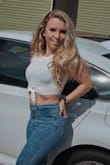 I love this top, it's cute and fits well. It's the perfect crop top for any occasion. Looks great with high wasted pants! - Megan W.