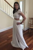 Love the dress! Got tons of compliments. I wore it for my virtual bridal shower and will hopefully wear it for my rehearsal dinner! Fits true to size. Had some trouble with the zipper - Lauryn D.