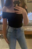 This top is so stunning and sexy. I love that it can be dressed up if you were to wear it with heels and a skirt or nice trousers, or it can be semi-casual paired with denim. It's literally the perfect bodysuit!!! - Gabriella Z.