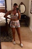 I bought this for a vacation to Jamaica. It was a little shorter than I hoped. But it fit my waist nicely. Definitely have to wear nude underwear - Alexis S.