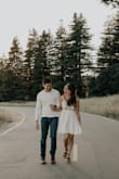 I LOVE this dress! Wore it for my engagement shoot :) I am usually a size small but with our shoot only a few days away, I ordered both a small and xsmall just in case. Good thing I did because the xsmall fit perfectly! :) - Katherine C.