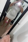 Super cute and amazing quality. The dress has little beading all over, which make it very unique. I'm using it for a professional graduation and wanted it to be very modest. It was slightly snug around my boobs and butt but still fit good. - Marissa D.