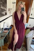 Ordered for a bridesmaids dress and it fits almost perfectly out of the bag. I'm a small chested woman so I expected to have to get the top a little taken in. Still super flattering without the alterations and will be the perfect length with heels. - Alexandria B.