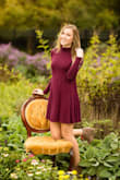 Bought this for my senior pictures and it was perfect, but if you wear it for a good amount of time it begins to stretch because the fabric is a bit heavy, making the dress longer - Kate P.