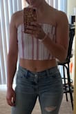 Perfect little summer crop top. Fits really well and the colors are cute. - Kristin A.