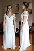 Exactly what I expected. The chest was just a tad tight and the fabric in the arms could be a little more stretch so that movement could be better, but overall very pretty. - Heather C.