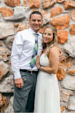 My fiancé (now husband!) and I had to postpone our wedding because of COVID-19. We decided to have a small wedding with just our parents, but he couldn't get his suit and I couldn't get my dress. So I ordered this one and it was perfect! - Carrie G.