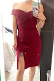 This dress made me feel amazing! I was looking for the perfect dress for a wedding and this is it! It makes me feel cute, sexy, and classy at the same time. Fit was perfect for me - Courtney G.