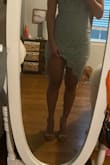 I love the color of this dress and wish I could keep it. I ordered it in a small first but the liner was incredibly short while standing. I bought it to wear to a wedding but realized it would ride up sitting or dancing. The zipper also could not be unzipped all the way as the lace was sewn across it. I then ordered it in a medium hoping the liner would be a little longer but it wasn't, and the back was too loose. The seams on the sides were also a little uneven in both dresses. - Caitlyn F.
