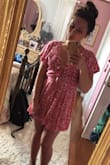 I really do love this romper so much! It's perfect for summer. The reason I gave four stars instead of 5 is the material isn't top quality. You can only wear it so many times before it starts looking worn, and it does shrink a little, even without drying. - Rachel H.
