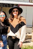 I love this sweater! Nice loose fit, perfect for a sunny chilly day. If you want longer sleeves I would size up but I still love it! Wore it to a winery for a friend's birthday and got so many compliments - Ashton M.