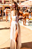 I ordered a size up only because they were sold out of the size I usually get because I wanted it so much.. and Im glad I did! Size up was no problem and I wore it for my bachelorette party and I LOVED it. Wore it on my honeymoon as well - Ashton M.