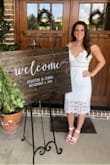 Wore this for one of my bridal showers. Love the thick straps and buckle. Little bit of pain but I did wear them for quite a few hours. - Ashton M.