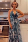 Such a beautiful dress! Fits perfectly and is floor length which I love. Fits perfectly up top and is great for dressing up or down. - Kortney J.