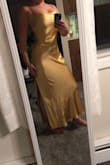The dress is such a silky, beautiful yellow. It makes me feel like I'm in Beauty and the Beast! It is by far my boyfriend's favorite that I've purchased through Lulus. - Kendra T.