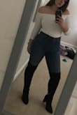 This bodysuit has become one of my favorite tops! It is easily styled with a pair of high waisted jeans. The sleeves stay put even on a night of dancing, and I always get lots of compliments. Very comfortable to wear! - Sam G.