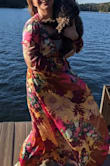 I love love love this dress. It is more gorgeous in person. The XL was too big, large was just right and I have a big chest. - Melissa B.