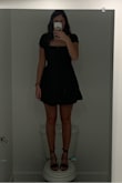 This dress fits very well and the material is very nice! Top portion hugs my body but is still able to be stretched so it's not too tight. Material is a little more thick than I had thought it would be but it's good because it's not see through and it's good quality, although it is closer to costume material so I wouldn't say it's very light. Length is very nice, not too short and not too long, which is good because I have a short torso and normally struggle with finding a good length with dresses. Overall I'm very happy with the dress and would say it's nice for the price. - Coral R.