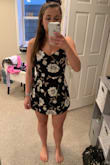 Super cute! Love that it's a romper but looks like a dress. It's a liiiitle tight on my butt - but I am heavier bottomed. Otherwise, fit perfect all around and has adjustable straps. - Sarah Z.