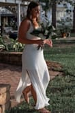 The dress gave a perfect flow that added a subtle sex appeal. It has the Greek goddess look. - Kathryn G.