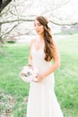I ordered this dress 2 weeks after I got engaged! I kept looking for 6 months but never found one nearly this beautiful for this price. I had my mom sew a pretty "ribbon" we found at a craft store over the straps to make it more formal looking. I wore a trumpet slip under it to add some body to the bottom of the dress and sewed in some bra inserts so I could go braless! This dress was so comfortable and photographed beautifully. I will recommend to anyone that is looking to save a ton of money on their wedding dress and still look like a million bucks! d Thank you Lulus!!! - Hallie W.