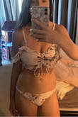 The cutest EVER I'm so obsessed with this suit :) it's cute and unique!! I am tiny with a larger top and the coverage and support are great. - Breanna T.