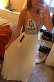 First order from Lulus and according to the reviews there were girls with 20lbs on me saying that the XS fit perfectly. I loved the dress so much and it was perfect for a summer event I'm hosting so I ordered anyways to find out according to size chart, not reviews. Glad I did, it's practically made for me. Fits snug but breathable, thick material, not see through, perfect length. Just as pictured. I'm a 32B and I don't even need a bra. So happy with this purchase :) - Francesca M.