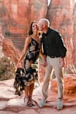 I purchased this dress for my anniversary pictures in Sedona, and I definitely made the right choice. The only issue was the length. I should have worn taller shoes. - Nicole E.