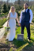Thanks to Lulus for having so many white dress options, I was able to order a few options and pick my favorite, which happened to be this one. Being an April bride this year isn't easy, as we've had to move our weddings, but my fiancé and I still decided to get married on our original date in a small ceremony. I LOVE how classic this dress looks. It's comfortable, fit well, and the bow in the back is adorable. It was super long on me so I had to get it hemmed, but at my height everything is. I got so many compliments on it, too! Thank you Lulus! - Kristen S.