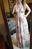 Love this dress. This will definitely be my event dress of the summer if there any events to he had. It fits perfectly - runs long but will be fine with heels. It hugs all the right places and is lose in all the right places. I love how flowy it is and am happy with the color. - Katie G.