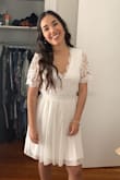 It was the perfect dress for my civil wedding!
Looks beautiful and expensive for its price. - Camila G.