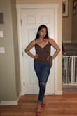 Super cute with a pair of jeans or matching skirt. - Paloma S.