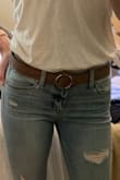 Love the color of the leather - it's very versatile. You can tell the quality is there in this belt, so happy I added it to my closet. - Hope R.