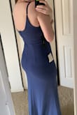 I am SO happy with this purchase. I will be a bridesmaid in June and this is absolutely perfect. It's fits me so well. The straps are adjustable which really helps too! With my heels, I don't need any alterations done for the height! I am so happy! If you're looking for a sign to buy this, consider this your sign! (Also it won't let me add my weight, I'm 160!) - Britney H.
