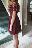 This dress is adorable! I sewed together the top a little bit because it was a tad too low for me. Other than that, it's amazing! Super great for dancing too ;) - McKenna B.