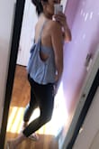 Love this top, ordered a LG (usually I wear a M top) because I wanted it looser and flower for summer... this ties in the back make it easy to customize the size so I'm glad i went bigger. It's so cute and I'll definitely wear it often! - Hillary C.