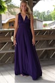 Prom dress and it was absolutely amazing. So comfortable. Very sleek. Great for dancing. The top is solid and does not move. You can go bra-less or sticky boobs. Got tons of compliments. The dress is amazing because it can be worn in different ways. - Elyse P.