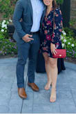 Wore this when I attended a wedding last fall. The color of the fabric is just nice and feels comfortable too. Chest area is a little loose and low on me. I just used fashion tape to secure it in place and I didn't have any problems with it. - Georgina D.