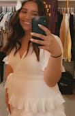 Such a beautiful dress! I did have to get it tailored because I'm so short in the torso so the neck line was really deep before. Wore it for my graduation photos today! I cannot wait to get my photos back and see how cute it looked!!! #lovelulus - Myra S.