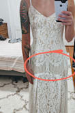 The dress fit beautiful and the lace is great quality, however, the lace pattern up front was completely different from the pictures and that was a deal breaker for me. Exchanging it to see if maybe it was a production mistake because I love it other than that! - Emily N.