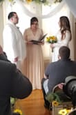 I bought this dress as a backup option when deciding on a dress for my wedding and my sister in law was marrying us and did not have a dress.  This dress ended up being everything and more on her! Perfect fit, really thick, great material for a wrap dress, perfect length,  GREAT QUALITY! - Charrin F.