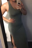 I'm in love with this dress! It's super cute, comfy, and sexy! It's the perfect length for me. I definitely recommend it to anyone! - Maria G.
