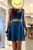 I'm giving it 4 stars because of its skirt length. I wish it was a little bit shorter but maybe because I'm not tall either. - Lovely R.