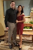Perfect outfit for a date night. Fabric is thick and it's looks flattering. Hubby approved! - Marie L.