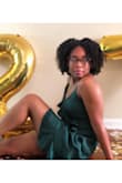 So my birthday is April 27th and I had plans to spend it in NYC, but that was canceled due to Covid-19. So I got on Pinterest to get ideas of what I could safely do at home and I saw ideas for a photoshoot. This is also my "golden" birthday so I knew I wanted gold a part of the color scheme. I absolutely love earth tone colors so I was just browsing the site and saw this dress. I love the style and texture. The color really popped against my skin. I didn't need a bra with this dress so that's a plus. It can definitely be a casual wear or dress it up for date night. - Amirah A.