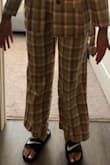 I love the print and the high waist, but I  wouldn't recommend these pants for tall girls unless you plan on getting them altered like me. I'm going to get them altered to increase the length and turn them into a skinny pant instead of the flare legs. I think skinny would look way better on me than flare. - Madison D.