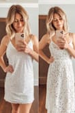 Definitely wearing this one for my bachelorette party! so fun. sexy back. a little big but I'm okay with it because there's some room to breathe! i bought four dresses and it is a keeper! - Samantha H.